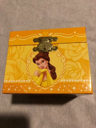 Disney Beauty And The Beast Jewelry Music Box 1991 Vintage Belle Mirror Dances