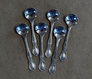 Vintage Set 6 Of Salt Cellar Spoons Sterling Silver.  70 Oz.  Seasoning 2 3/8 "