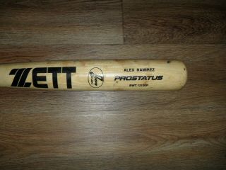 Authentic Game Alex Ramirez Giants Swallows Zett Prostatus Baseball Bat