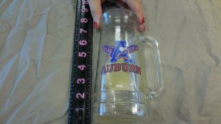 Auburn War Eagle Vintage Glass Beer Stein Mug