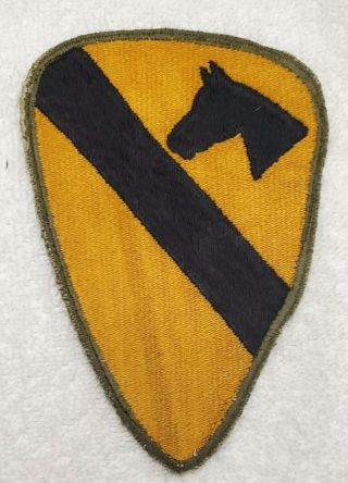 Vintage Vietnam War Us Army 1st Cavalry Division Patch - Uniform Worn