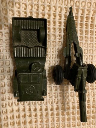 Vintage Tootsietoy Die - Cast U.  S.  Army Jeep And Field Artillery Howitzer