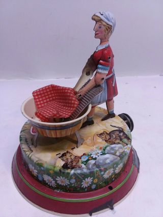 Wilesco Tin Toy Washer Woman For Live Steam Engine Vintage Shipped From Usa