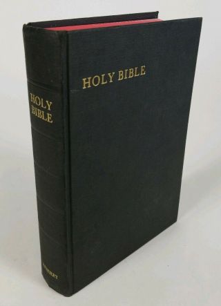 1959 Vtg Holy Bible Collins Concordance Kjv King James Version Red Top