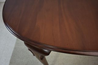 Cherry Ethan Allen Georgian Court Oval Dining Table With Two Leaves,  103 