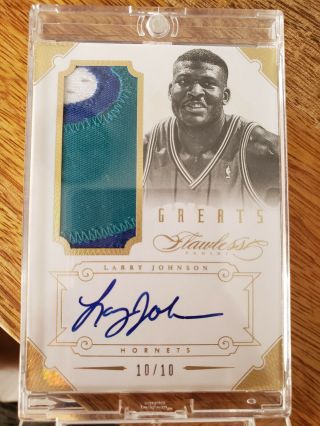 2012 - 13 Flawless Greats Patch Auto - Larry Johnson - /10