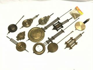 Many Antique Clock Movement Pendulums,  Cuckoo Chain,  Parts & Repair| 21646
