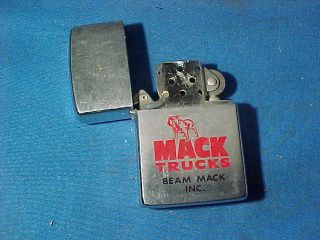 1980 Mack Truck Trucking Co Zippo Cigarette Lighter W Bulldog Logo