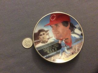 1985 Pete Rose The Best Of Baseball Gartlan Very Limited Edition Mini Plate 3 "