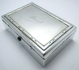 Arts & Crafts Sterling Silver Stamp Box Sovereign Cigarette Trinket Jewelry Case