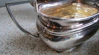 Lovely 1975 Solid Silver 4 - Piece Tea Service Hallmarked Sheffield 3