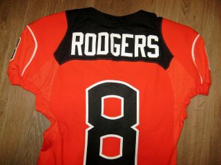 2008 James Rodgers - Oregon State Beavers Game Orange Football Jersey - 8
