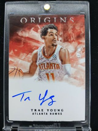 2018 - 19 Panini Chronicles Origins Trae Young Hawks Rc Rookie Auto /99