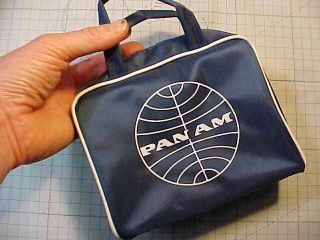 Vintage Pan - Am Airlines Small Purse Size Zipper Bag
