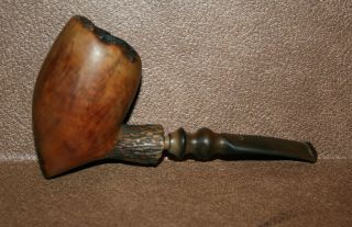 Vintage R Bijou Freehand Elephant ' s Foot Bent Estate Tobacco Pipe G16 2