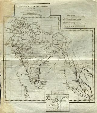 Antique Map Ancient India By D 