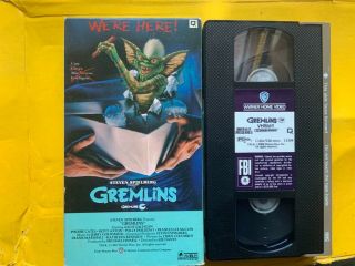 Gremlins (vhs,  1985) Vintage Film Classic Like Impeccable