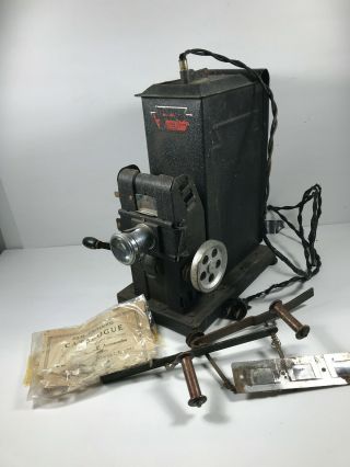 Antique Keystone Moviegraph Film 35mm Movie Projector W/ Parts / Repairs