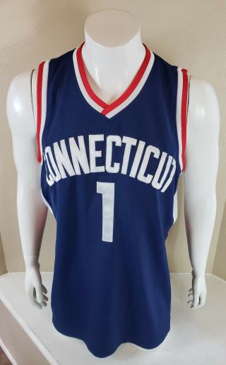 Uconn Connecticut Huskies Ncaa Basketball Jersey Large Formica Stitched Sewn