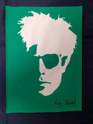 Vintage And Rare Andy Warhol - Pop Art - Watercolor Drawing On Old Paper Signed