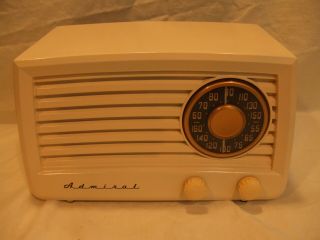 Fully Restored 1949 Vintage Admiral Model 5X13N Antique Tube AM Radio 2