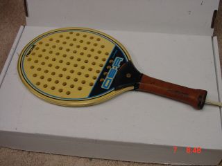 Vintage Marcraft Osa Paddle Tennis Racquet Wood Paddleball Platform