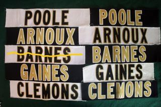 120 Orleans Saints Game Worn Issued Football Jersey Nameplates