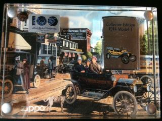 Ford Motor Company 100th Anniversary 1914 Model T Zippo Lighter And Case