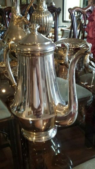1510g SPECIAL STERLING SILVER LIGHT COLONIAL STYLE COFFEE TEA SET 6 ITEMS 2