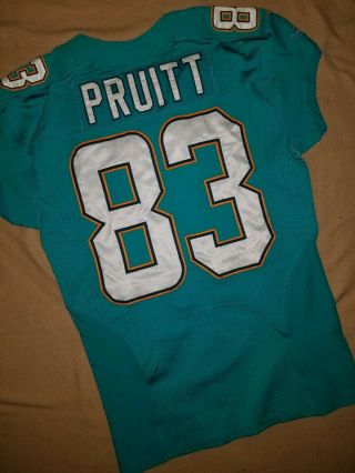 2013 Julius Pruitt Miami Dolphins Game Issued Jersey Sz 40