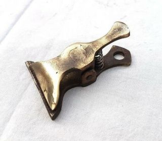 Vintage Old Antique Style Brass Handcrafted Victorian Paper Clip,  Collectible