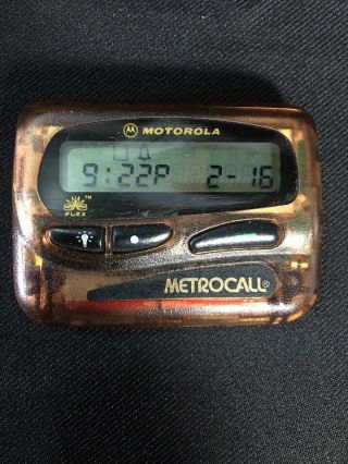 Motorola Beeper Pager Metrocall 90’s Vintage Mobile Communications