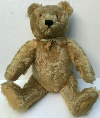 Old Antique Steiff Teddy Bear 20 ",  Ear Button,  Fully Jointed W/ Growler