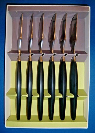 Vintage Scandi Gense Focus De Luxe By Folke Arstrom Dinner Knives Boxed