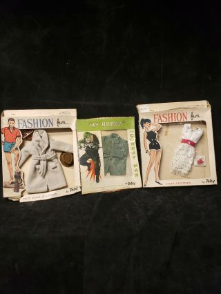 Vintage Barbie,  Ken,  Gi Joe Clone Doll Clothes Totsy Outfits (3)