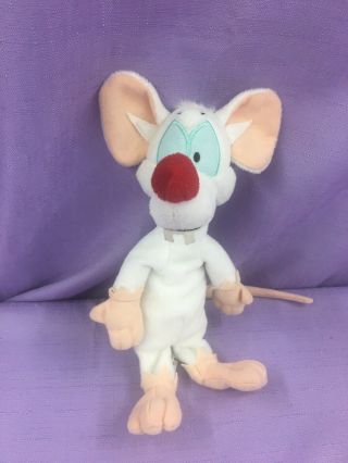 Animaniacs Pinky And The Brain Plush Doll Warner Bros.  Vintage Lab Rat 1996 Wb