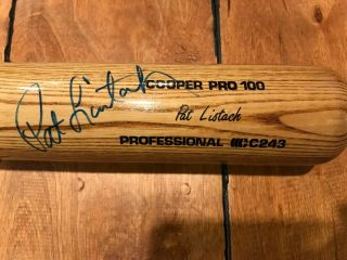 Pat Listach Milwaukee Brewers Auto Signed Cooper Game Bat 33.  5 "