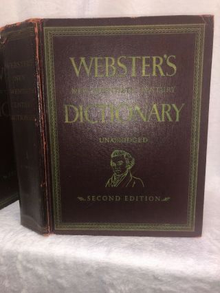 Vintage Webster ' s Twentieth Century English Dictionary Unabridged Vol 1&2 2