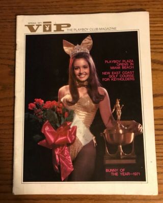 Vintage 1971 Vip Playboy Club Mag.  Bunnies Barbie Benton/cheryl Lee & Cosby