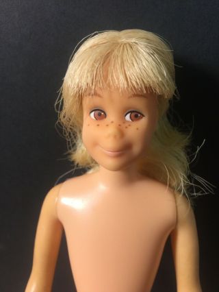 Vintage 1963 Barbie Scooter Doll Mattel Japan Freckles Blonde