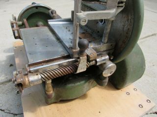 . Vintage Antique Berkel U.  S.  Meat Slicing Machine Green 221684