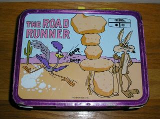 Vintage Metal Lunch Box - The Road Runner Warner Bros - No Thermos