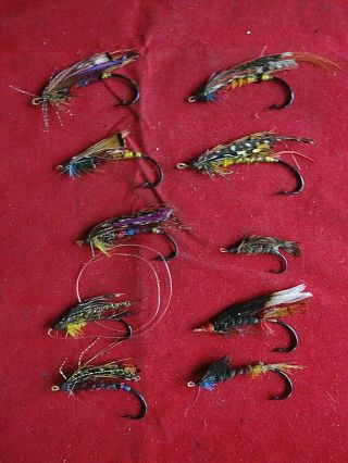 A Selection Of Early Vintage Gut Eyed Flies A/f For Spares