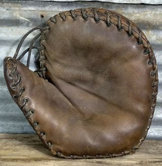 Rare Antique Vtg 20s - 30s J.  A.  Dubow Lou Gehrig First Base Baseball Mitt Glove