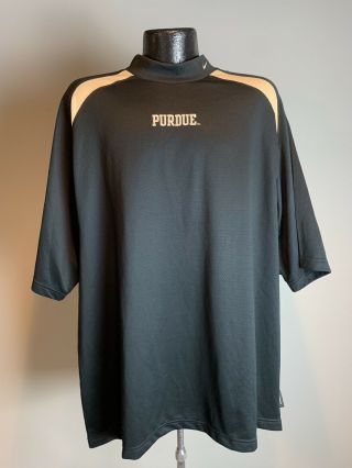 Men’s Nike Purdue Boilermakers Black Short - Sleeve Football Turtleneck 2xl