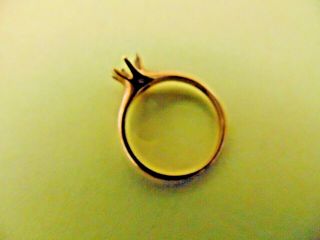 14k Gold,  6 Prong,  Antique Ring Setting,  No Stone