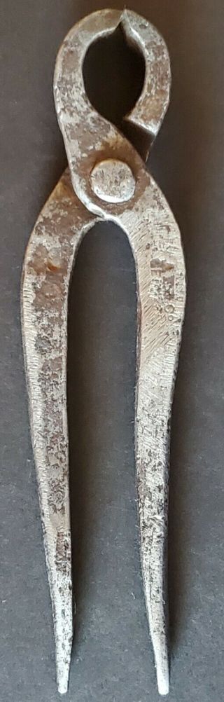 Rare Vintage A F & Co.  Germany Forged Steel Nippers Blacksmith Tongs