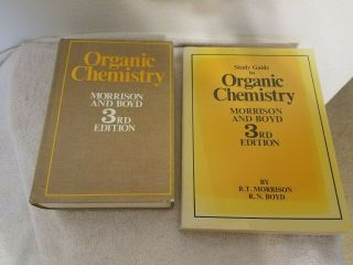 Vintage Organic Chemistry Morrison And Boyd 3rd Edition With Study Guide