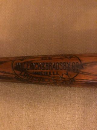 Louisville Slugger Vintage Game Bat Circa 1920 