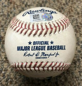 George Springer Houston Astros Game Hit Baseball Foul 8/19/19 Vs.  Tigers